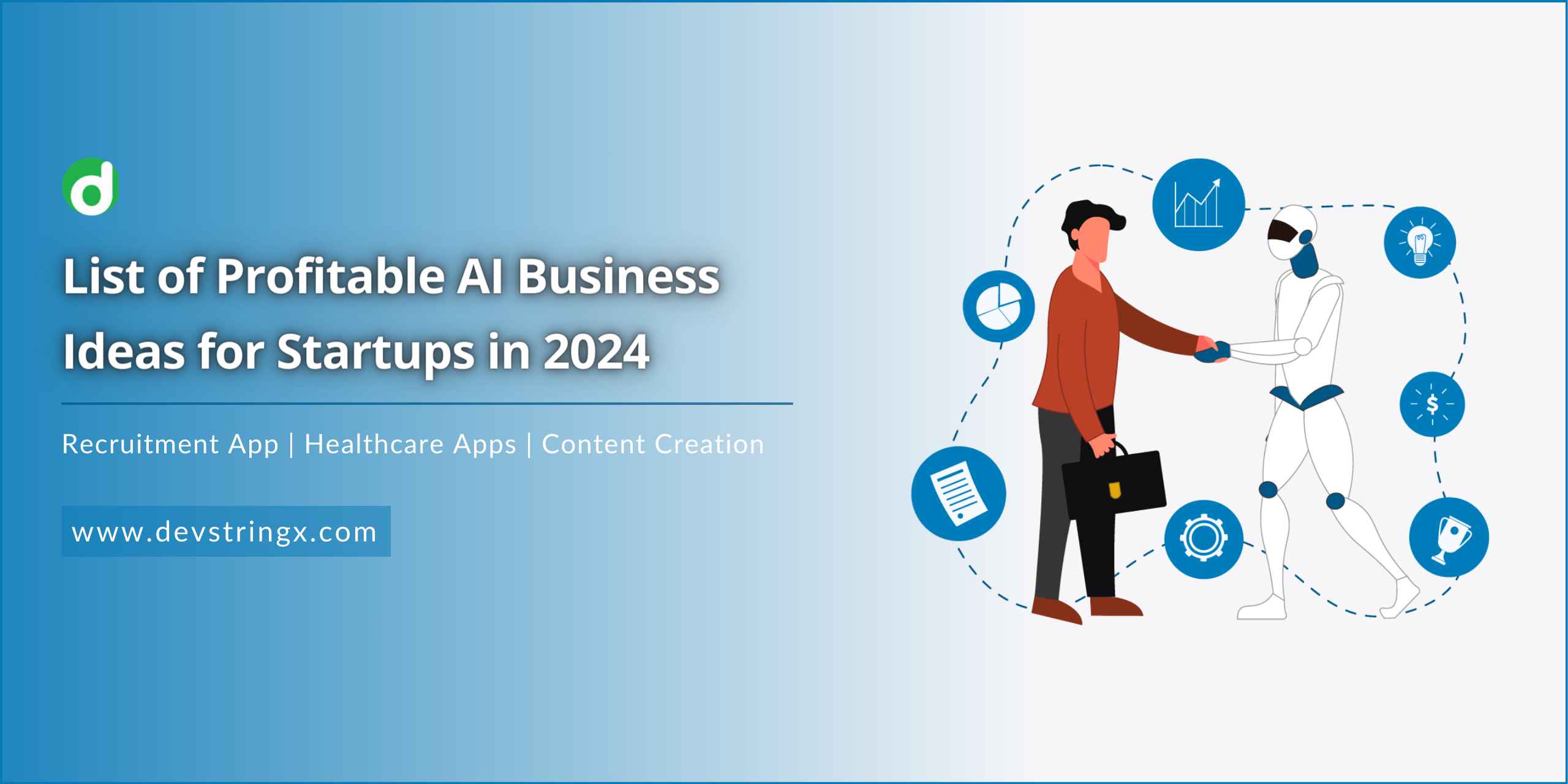 Feature image for AI business ideas blog